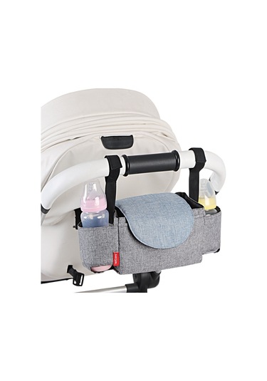 Jialan Bebek Bezi Çantası Bebek Süt Şişesi Yalıtım Çantaları Gri