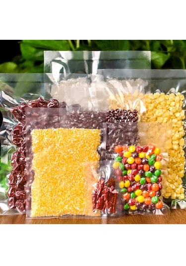 18x25 Cm 5 Kg 120 Micron Sadece Endüstriye Tip Kalın Düz Gıda Vakum Poşeti 18x25 Cm