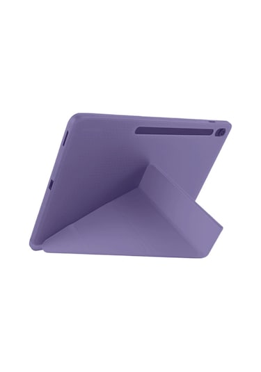 Apple Uyumlu  iPad Pro 11 2024 Kılıf Kalemlikli Hugo Tablet Kılıfı - Mor Diğer