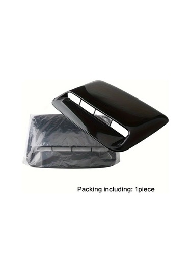 Dashanshop 3 Adet Siyah Abs Karbon Fiber Kaput Venti Motor Soğutma Ve Şık Görünüm