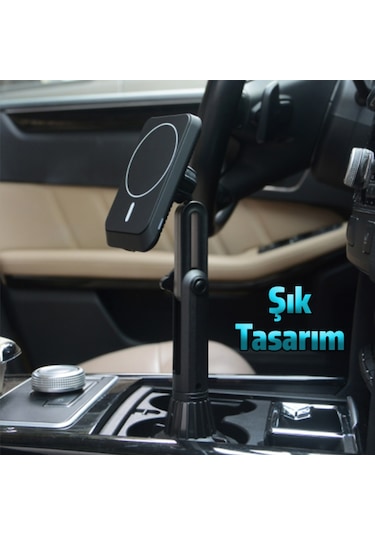 Ally Bardaklık Uyumlu Telefon Tutucu Magsafe Iphone 12 Serisi 1-Siyah