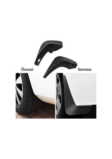 İpek Yıldızı 2 Adet Ön Veya Arkaya Uygun Çamur Önleyici Paçalık 32 X19 Cm