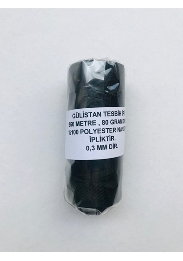 Siyah Renk Makaralı İnce Tesbih İpi...350 Metre . 80 Gramdır..