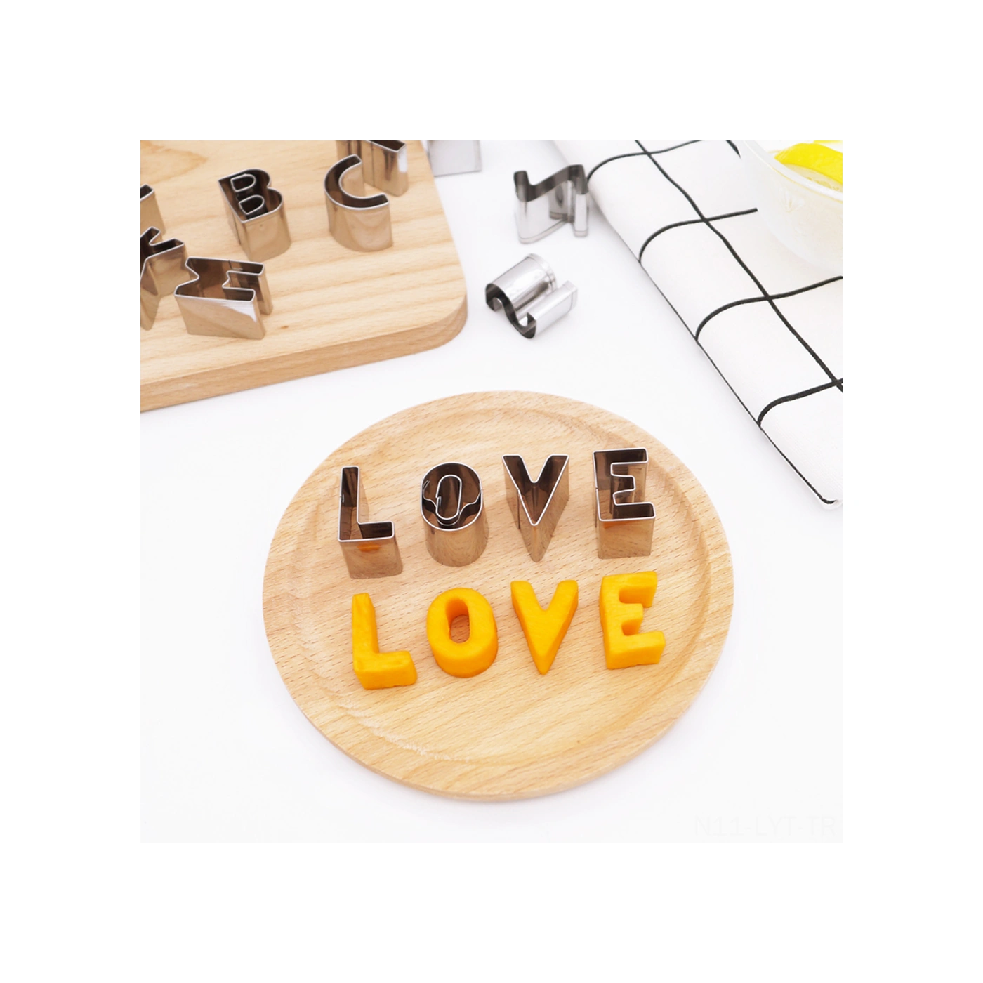 Youtek 26 Harfli Paslanmaz Çelik Kurabiye Kalıbı - Çocuk Dostu Ev Fırında Dıy Pizza, Kurabiye Kesme Aleti Diğer