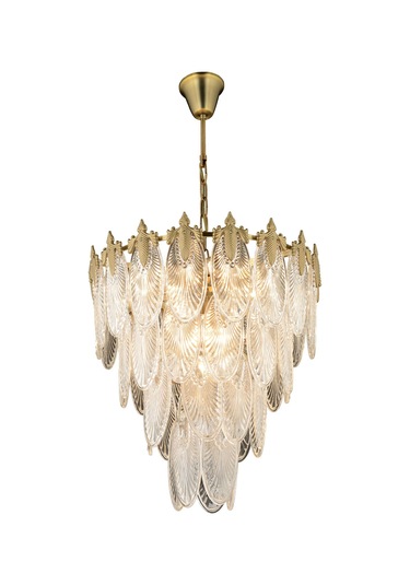 Lampaluce Antico Salon Klasik Sarkıt Avize 15'Li Sarı 60Cm