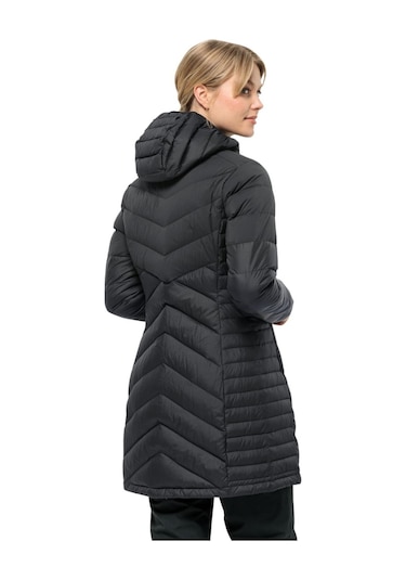 Jack Wolfskin 1207751 Tundra Down Coat W Siyah Kadın Mont