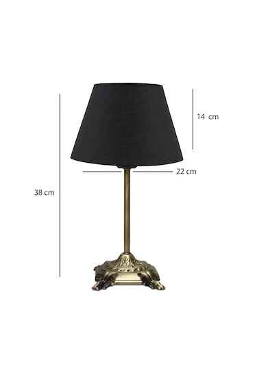 Homing Artemis Eskitme Abajur Siyah 241794 Siyah