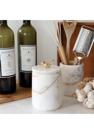 Akayev Mermer Beyaz Kuş Baharatlık