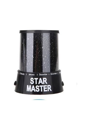 Soulader Usb Projektör Işığı İle Yatak Odası Ve Çocuk Odası İçin Dekoratif Gece Lambası, 2'li Paket Siyah