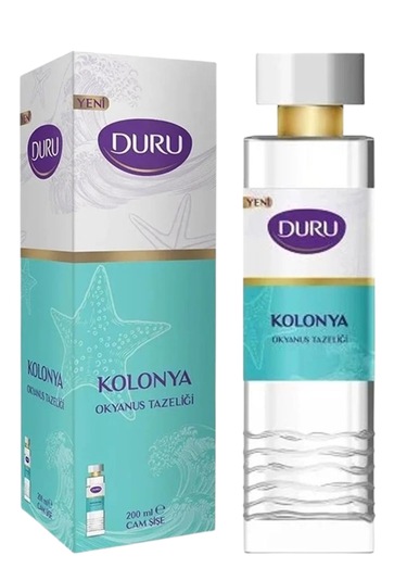 Duru Bodrum Mandalinası + Kiraz Çiçeği + Okyanus Tazeliği Cam Şişe Kolonya 3 x 200 ML