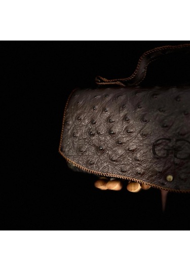 Hakiki Deri, El Yapımı Bayan Çanta, Bayan Cüzdan Larissa V37 Acı Kahverengi