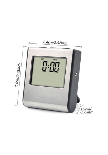 Tenfowee 7 Çeşit Et İçin Programlanabilir Manyetik Yüzey Tutuculu Yüksek Sıcaklık Alarmlı Gıda Termometresi