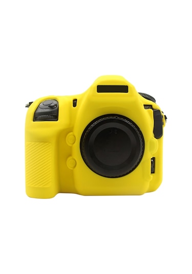 Nikon D850 İçin Puluz Yumuşak Silikon Koruyucu Kılıf Sarı