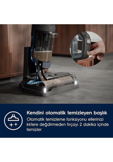Electrolux Ultimate 800  EW81U3DB 21.6 V Islak Ve Kuru Dikey Şarjlı Süpürge