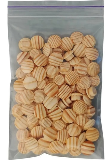 Zagluskin Gevşek Kelebek İçin Ahşap Çam Kapak, D12mm 98892741 Bej