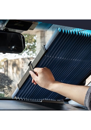 65x120cm Araç Ön Cam Güneşlik Araç Gizlilik Kalkanı 6 Vantuzlu
