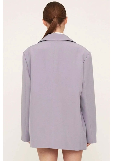 American Rag Cie Bronte Oversized Blazer - Lilac Renk, Modern Ve Konforlu Şıklık Lila