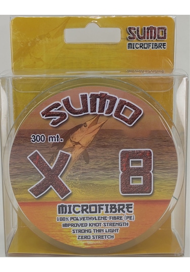 Effe Sumo X8 İp Misina 300m Polietilen Microfiber İp Misina Yeşil 0,06 Mm