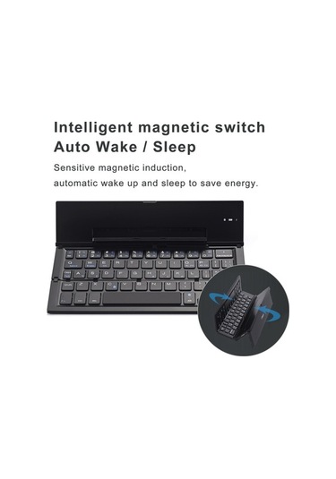 Dancemonkey Mini Katlanabilir Bt Klavye Taşınabilir Gri, Akıllı Cihazlar İçin