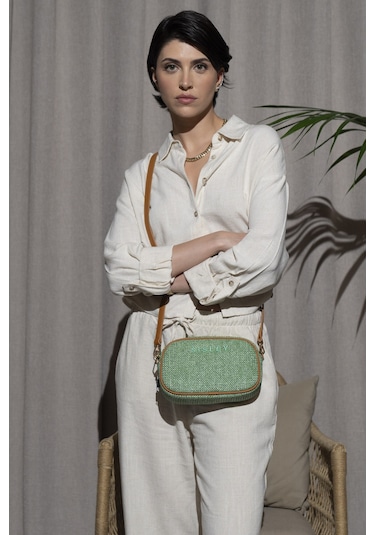 Sisley Sly 039 Çapraz Çantası Std / Yeşil Yeşil