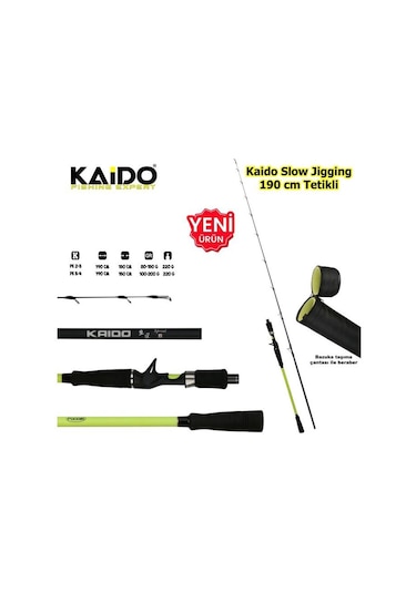 Kaido  190 cm 100-200 g-Slow Jig Kamışı  PE 3-4 TETİKLİ