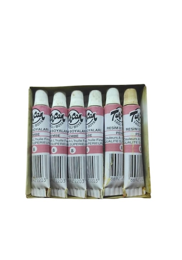 Turcan 12ml Yağlı Boya Pembe 12'li
