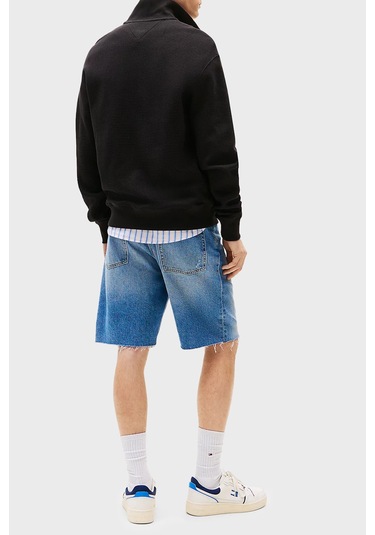 Tommy Jeans Erkek Sweat Dm0dm21880 Bds Siyah Siyah