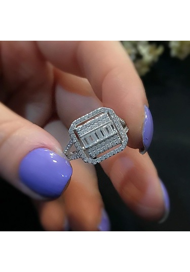 Stela Fashıon Baget Gümüş Yüzük