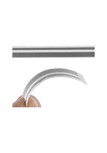 Cbtx 12MM 9.8M Kendinden Yapışkanlı Dekoratif Araç Şerit Bant Hattı Gri