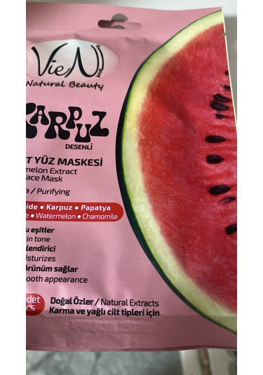Vien Karpuz Kağıt Yüz Maskesi