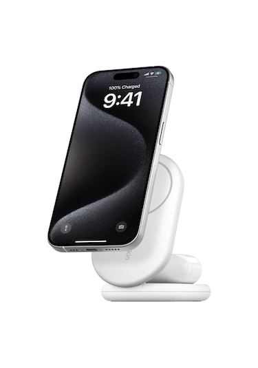 Belkin Wiz028vfwh Boostcharge Pro Katlanabilir Qi2 15w Kablosuz Ş