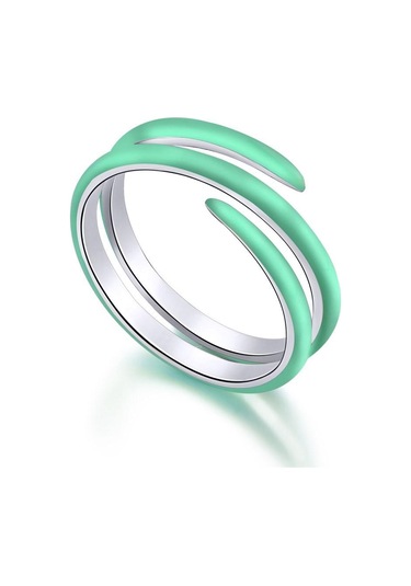 Yeşil Tancise Kadın Klasik 925 Ayar Gümüş Zirkon Yüzük Bayanlar Takı Düğün Promise Parti Hediye 7