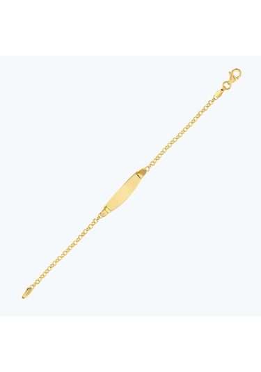Altınbaş 22 Ayar Altın Çocuk Plaka Künye Bjrbl0016-25925 Renkli