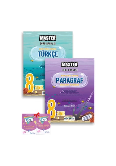 8.sınıf Master Türkçe Ve Paragraf Soru Bankası 2'li Set