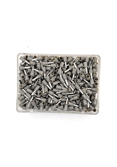 500 Adet 2,50mm² Kablo Yüksüğü Bakır Gri Yüksük
