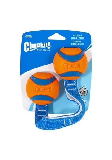 Chuckit! Ultra Duo Tug Çekiştirme Köpek Oyun Topu M 2'li 6.4 CM