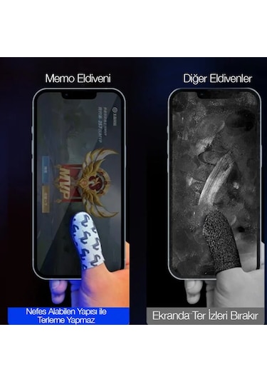 Memo Fs02 Ter Geçirmez Profesyonel Oyun Parmak Eldiveni