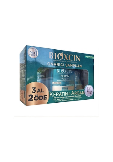 Bioxcin Keratin Ve Argan Onarıcı Şampuan 300 Ml - 3 Al 2 Öde Tüm Saçlar