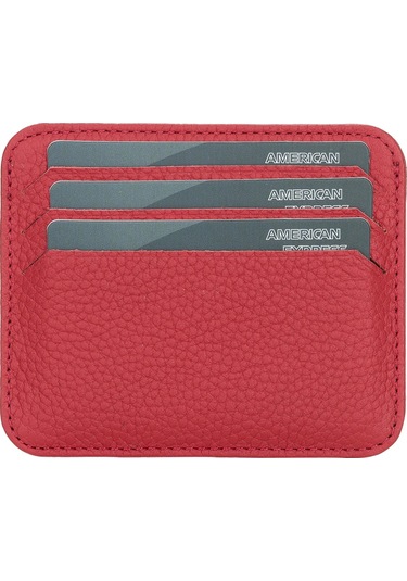 Toyigoo Toyigoo Pedro Slim Deri Kartlık Erc2 Kırmızı