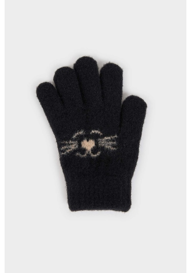 Defacto Kız Çocuk Eldiven F5143a825wnbk27 Siyah