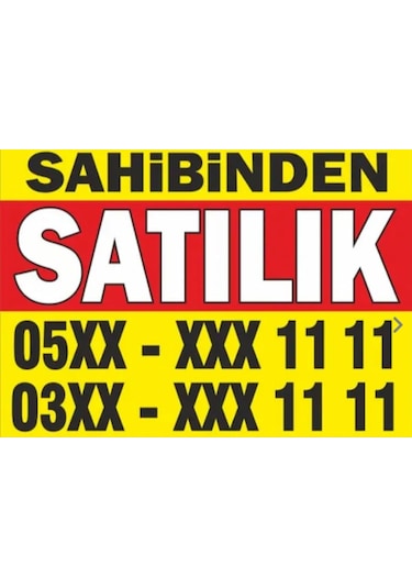 Sahibinden Satılık Branda Afiş Pankart Vinil 70 x 100 CM
