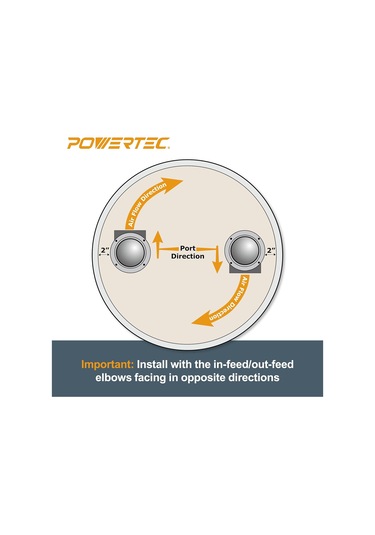 Powertec 70292 10 Cm Siklon Toz Toplama Dirsekler Ve Bağlayıcılar 1
