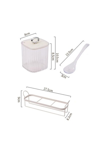 Suntek Magideal Mutfak Kapaklı Pp Baharat Kutuları