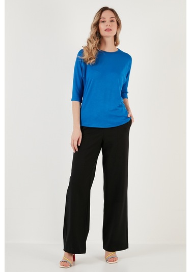 Lela Bisiklet Yaka Truvakar Kol Bayan Bluz 5861416Y Saks