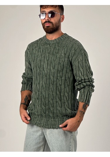 Haki Triko Erkek Sweatshirt Coc1034 Haki