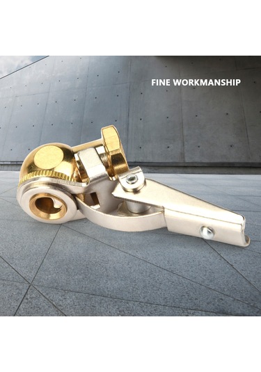 Ximistore9 Bronz Lastik Hava Bağlantısı Kelepçe İle - 1/4" Giriş, Hava Geçirmez, Araba-motor-ulaşım Aracı Uyumlu