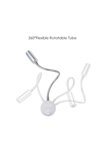 Springsun 360 Ayarlanabilir 3w Led Duvar Lambası - Yatak Odası, Kafe Ve Dolaplar İçin Enerji Tasarruflu Aydınlatma Siyah