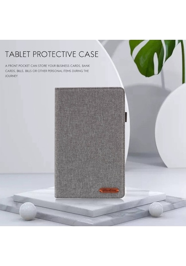 Ulzyvf T225 Sm-t220 Koruyucu Kılıf Kapak Gri Cepli Braketi Arka / Sl