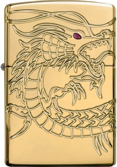 Zippo Armor Gold Plated Asian Dragon Çakmak
