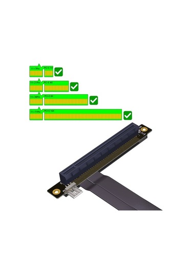 Pazly M.2 Nvme 3.0 16x Ssd Uzatma Kablosu, 2230-2280, Yüksek Hızlı Ve Kararlı, Pcı-e Desteği, Kısa Kablo Uzunluğu